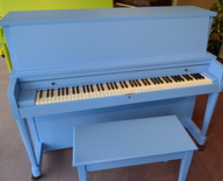Baby Blue Baldwin Hamilton Studio Piano
